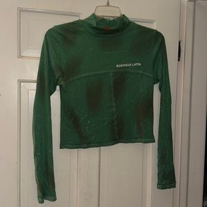 eckhaus latta cropped long sleeve